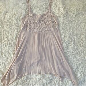 🍁 3/$25 🍁 I Joah Knitted Top Sheer Bottom Dress | Blush | Small